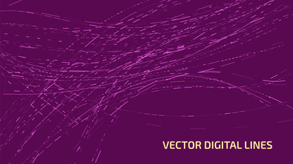 Abstract digital lines