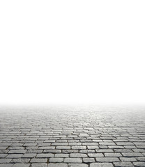 Old cobblestone pavement.