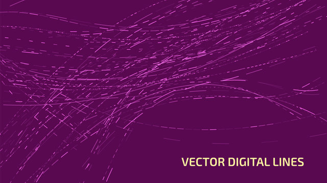 Abstract digital lines