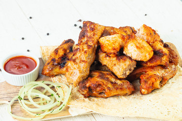 Meat kebab mix plate