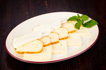 Caucasian cheese plate