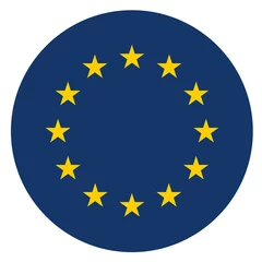 Deurstickers europe circle icon © RATOCA