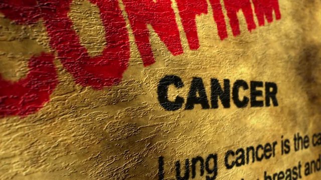Cancer confirm grunge concept