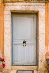 Fototapeta na wymiar Old wooden doors, metal handles