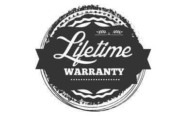 lifetime warranty icon stamp