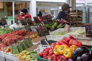 vegetables sold in farmer's market