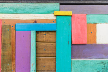 real wood colorful background