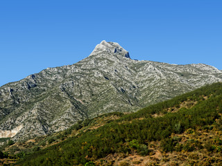 The Mountains behind the Costa del Sol in Andalucia Southern Spain