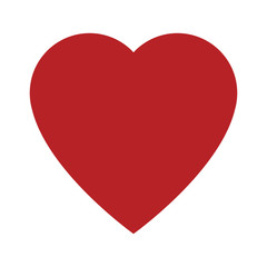 Heart symbol isolated vector illustration graphic design