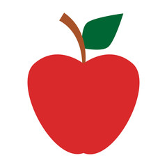 Fototapeta premium Apple fruit isolated vector illustration graphic design