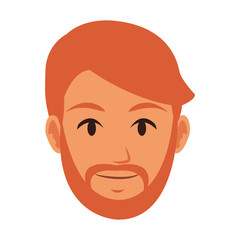 Young man face vector illustration graphic design