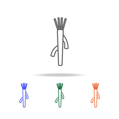 Outline Horseradish icon. Elements of fruits and vegetables in multi colored icons. Premium quality graphic design icon. Simple icon for websites, web design, mobile app