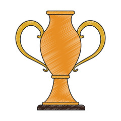 Fototapeta na wymiar Trophy cup isolated vector illustration graphic design