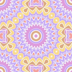 Decorative wallpaper for interior design. Modern geometric ornament. Seamless vector illustration