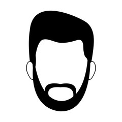 Young man faceless vector illustration graphic design