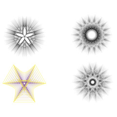 Fototapeta premium Geometry minimalistic artwork poster with simple shape and figure