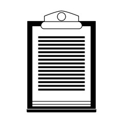 Clipboard document isolated vector illustration graphic design