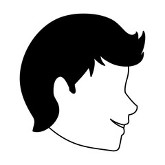 Young man face vector illustration graphic design