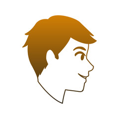 Young man face vector illustration graphic design