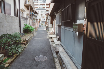 Fototapeta na wymiar Nakazaki-cho street in Osaka, Japan