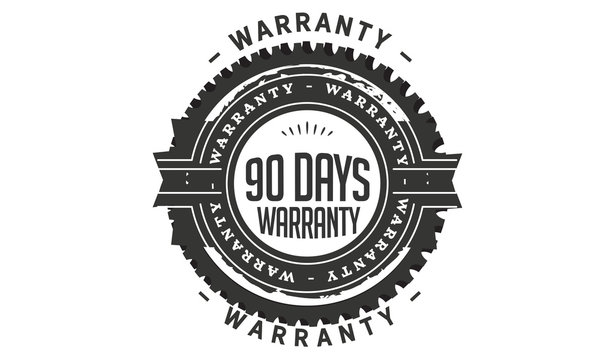 90 days warranty icon stamp