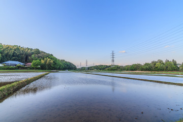 春の四街道市の田園風景