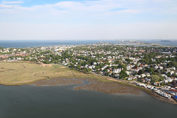 New England Coastline - Aerial View