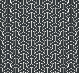 Decoration seamless abstract pattern monochrome or two colors vector