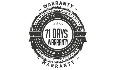 Fototapeta premium 71 days warranty icon stamp