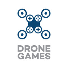 Obraz premium Drone Aerial Vehicle Games Symbol