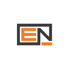 EN Logo Initial Letter Abstract Business