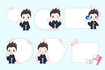 cartoon japanese bridgeroom