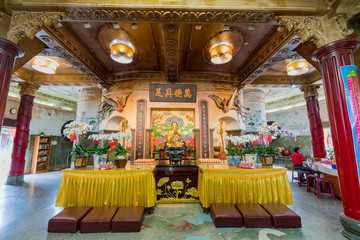 Interior view of the huge Buddha