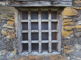 Old wooden window