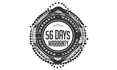 Fototapeta na wymiar 56 days warranty icon stamp