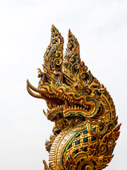 King of naga head statue