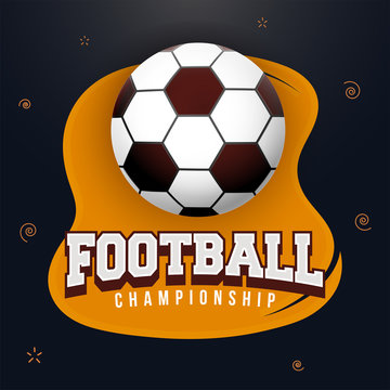 Football Championship banner or poster design.