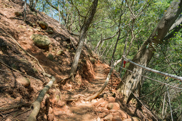 Hiking in Miaoli Sanyi Huoyanshan Nature Reserve