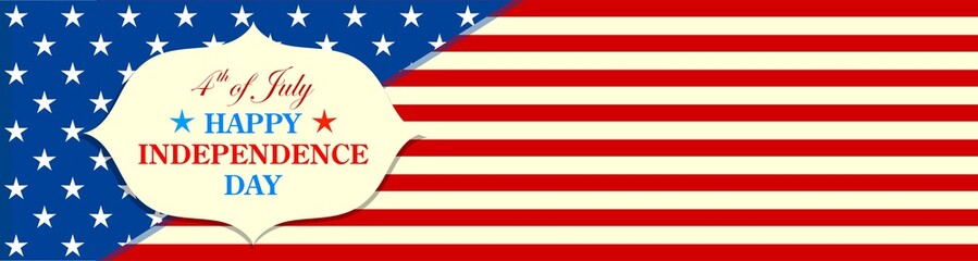 Fourth of July background for Happy Independence Day of America