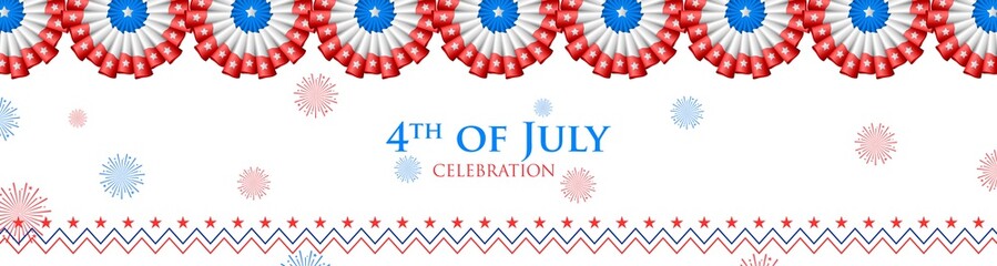 Fototapeta premium Fourth of July background for Happy Independence Day of America