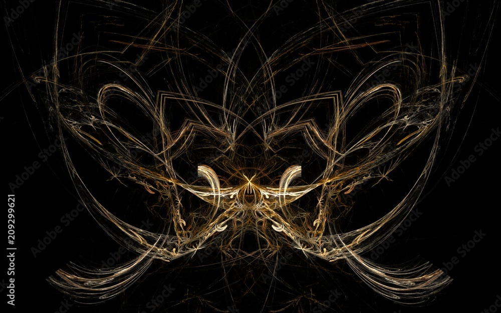 Fototapete digital generated image in the form of abstract geometric shapes of various shades and colors for us