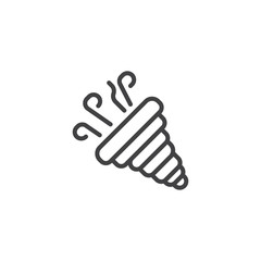 Fototapeta premium Shellfish outline icon. linear style sign for mobile concept and web design. Seashell nautilus simple line vector icon. Symbol, logo illustration. Pixel perfect vector graphics