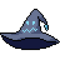 Obraz premium vector pixel art hat