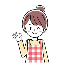 若い女性　ジェスチャー