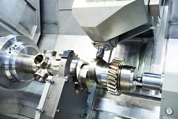 Workpiece in CNC Lathe and Milling Machine