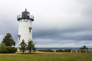 Martha's Vineyard, Massachusetts. East Chop (Telegraph Hill) Light, a lighthouse near the town of Oak Bluffs in the island of Martha's Vineyard