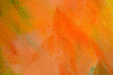 orange gelbe Farben - Aquarellfarben
auf Papier Hintergrund