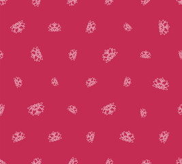 Lotus outline seamless pattern. Background from indian flowers for your website. Indian backdrop for fabric. Vector illustration
