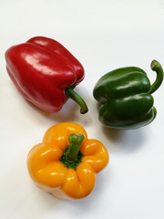 Bell peppers isolated