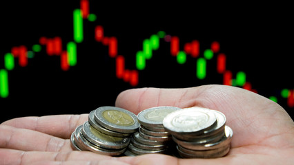 Business concept of making money  on investment, Stock, Business improvement, Exchange, Money...